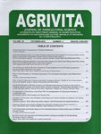 Image of Agrivita: Journal of Agricultural Science