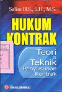 Image of Hukum Kontrak : Teori dan Teknik Penyusunan Kontrak