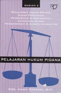 Image of Pelajaran Hukum Pidana