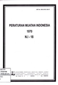 Image of Peraturan Muatan Indonesia 1970