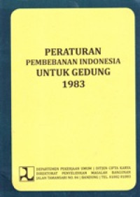 Image of Peraturan Pembebanan Indonesia untuk Gedung 1983