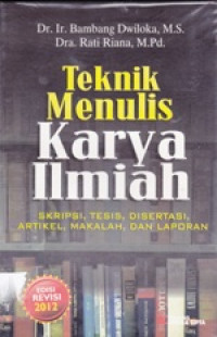 Image of Teknik Menulis Karya Ilmiah